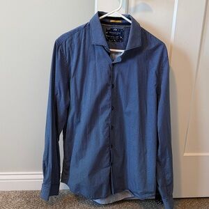 Denim & Flower Men’s Navy Button-Down Shirt XL
